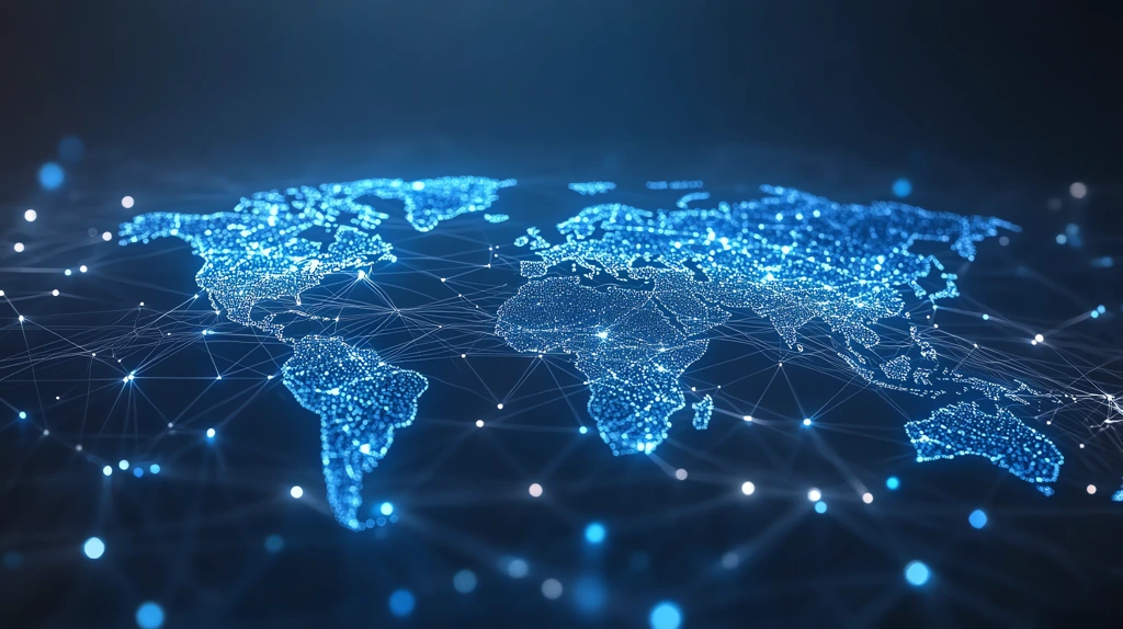 digital world map and global network connections desktop wallpaper 4k