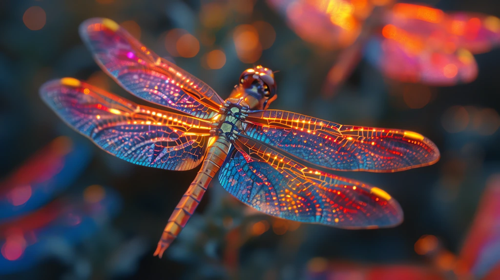 dragonflies land of enchantment iridescent wings desktop wallpaper 4k