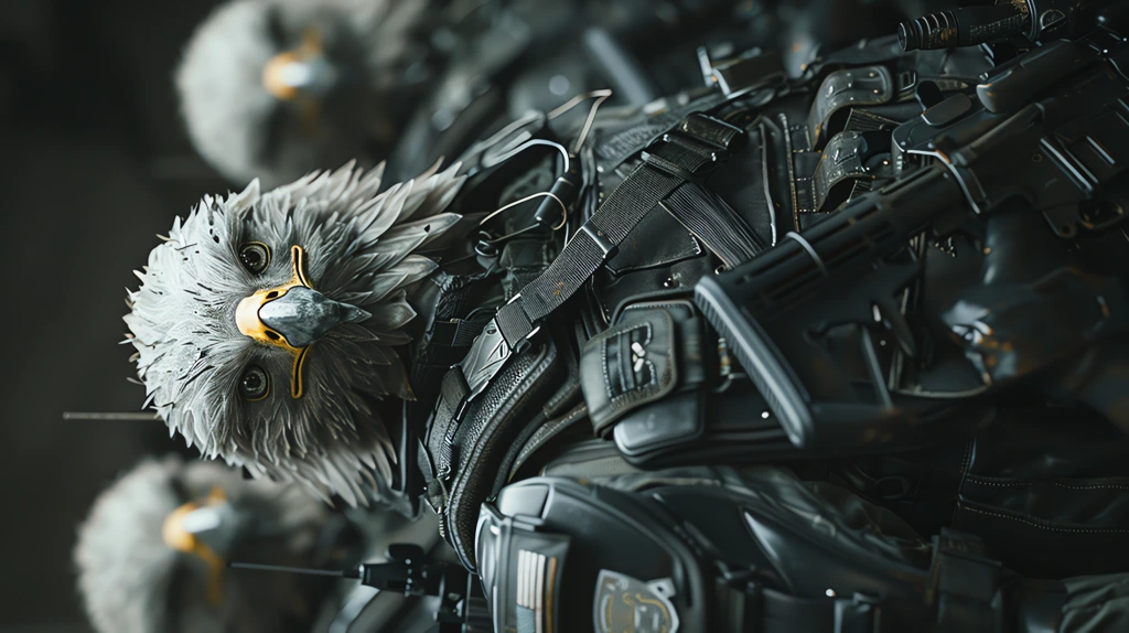 eagles in the future cyberpunk phone wallpaper 4k