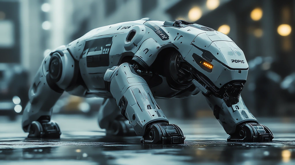 eavly armored robo dog police patrol version one desktop wallpaper 4k