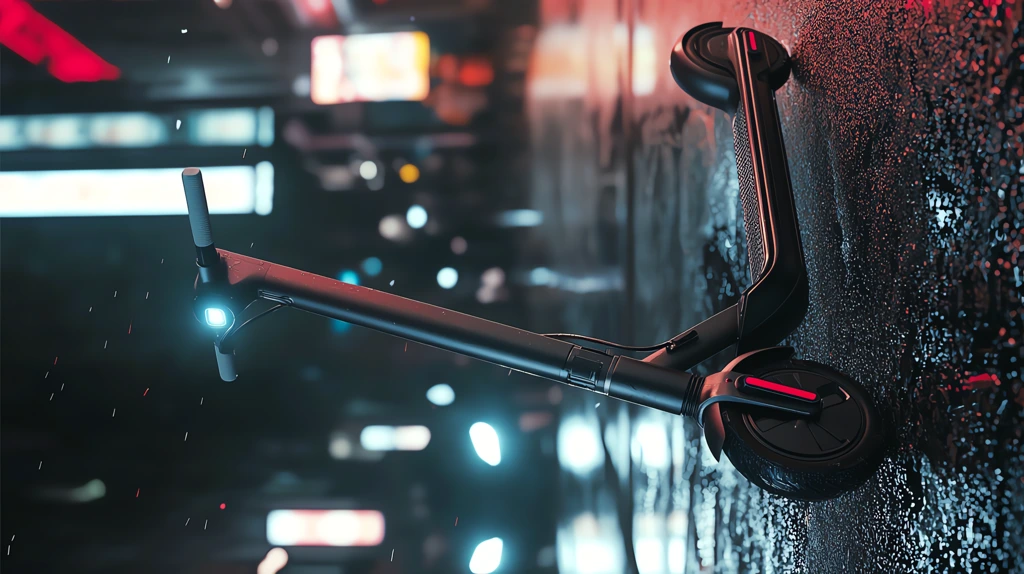 electric scooters of the future city phone wallpaper 4k