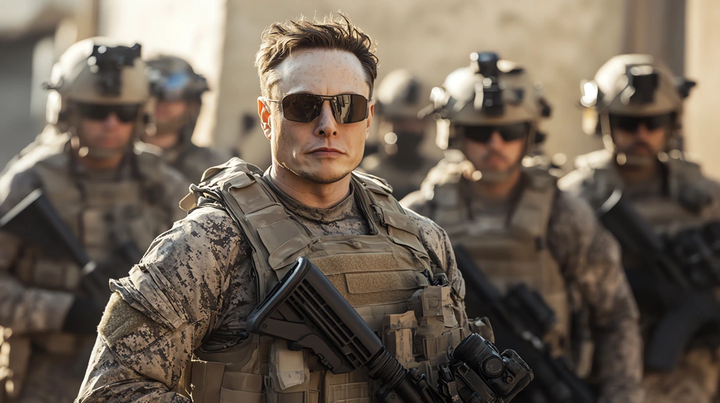 elon musk become a us marines desktop wallpaper 4k