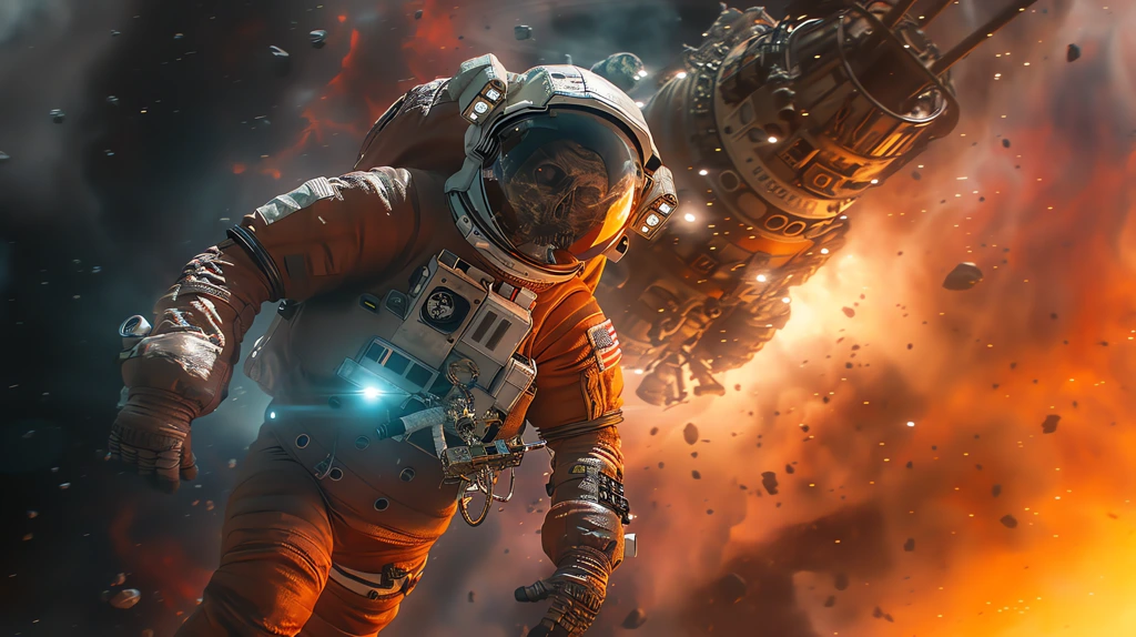 epic monster astronaut desktop wallpaper 4k