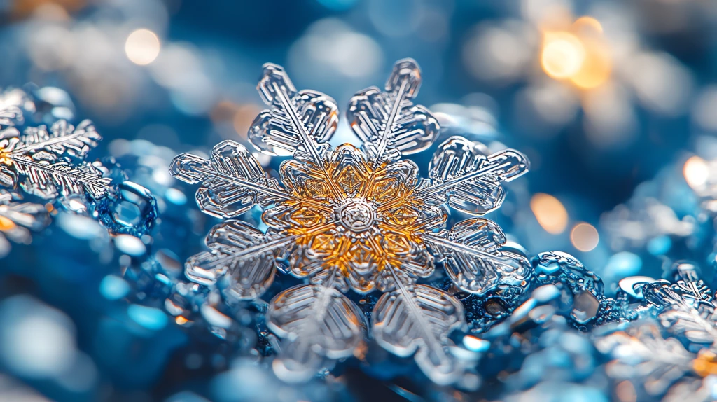 every snowflake is a work of art version four desktop wallpaper 4k