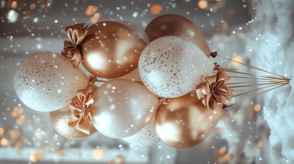 festive snow and ice balloons version one phone wallpaper 4k