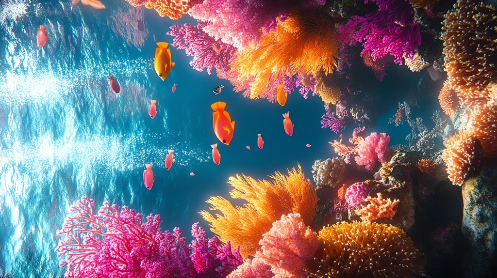 fish living in coral reefs phone wallpaper 4k