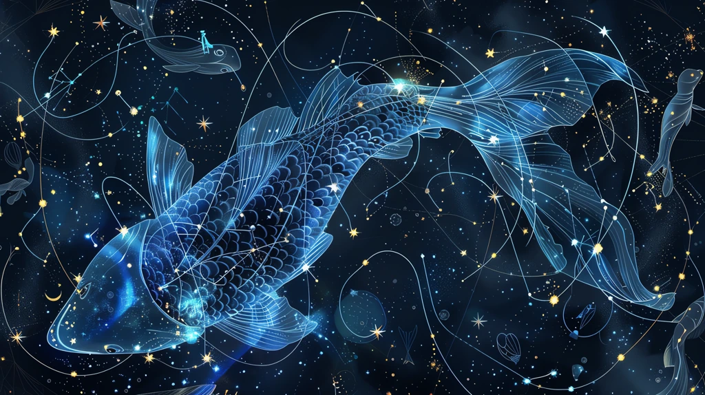 fish silhouette star phone wallpaper 4k