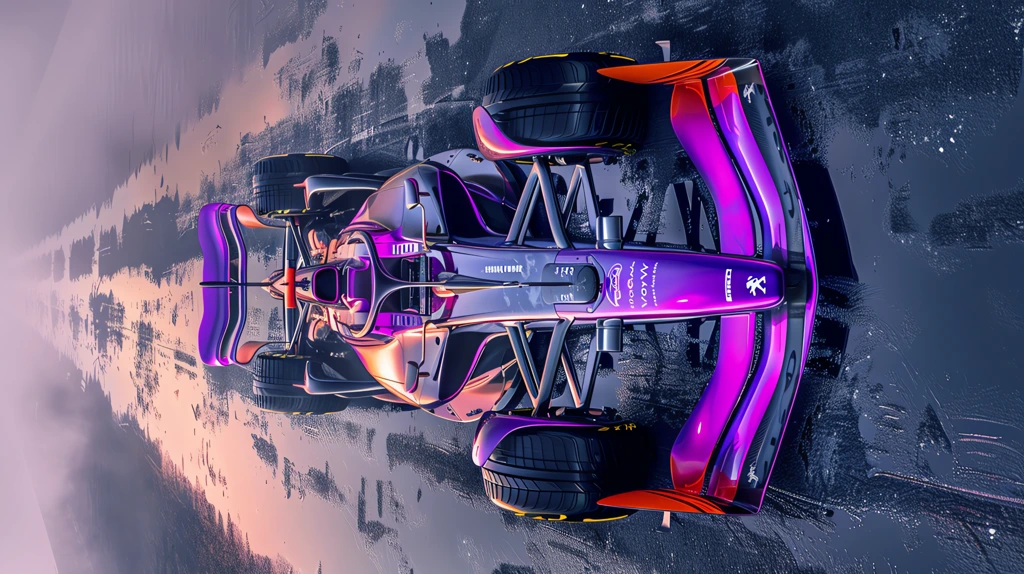 formula 1 car 2024 designed by peugeot purple phone wallpaper 4k