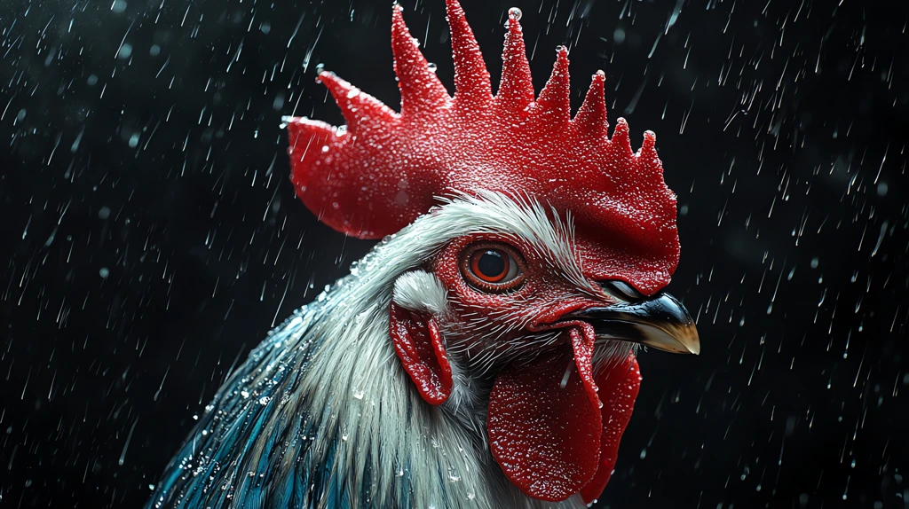 french gallic rooster version one desktop wallpaper 4k