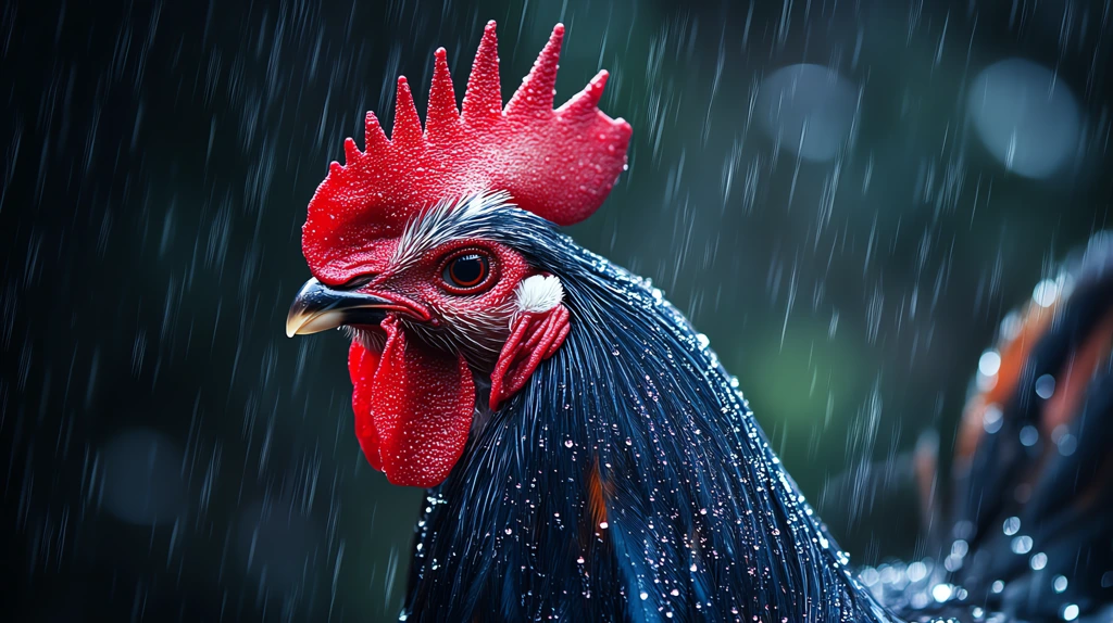 french gallic rooster version two desktop wallpaper 4k