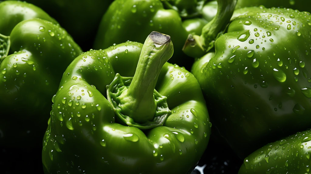 fresh green pepper seamless desktop wallpaper 4k