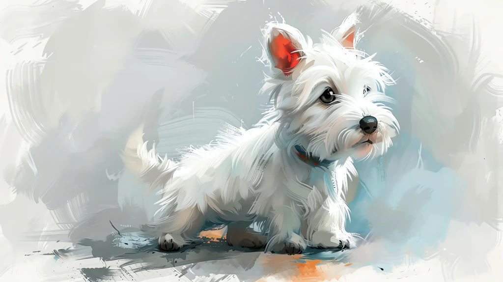 friendly scottish terrier white dogs playful and cuddly character from the movie rio desktop wallpaper 4k