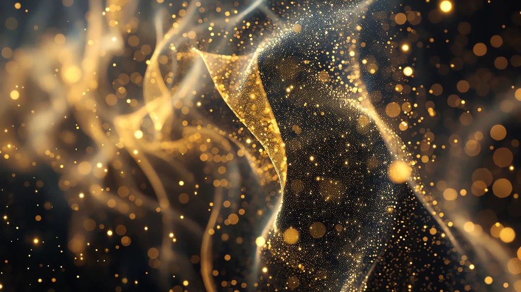 gold particle wave lines thin and delicate phone wallpaper 4k