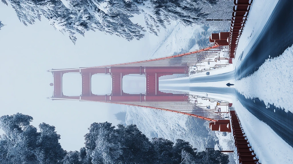 golden gate bridge fog version four phone wallpaper 4k