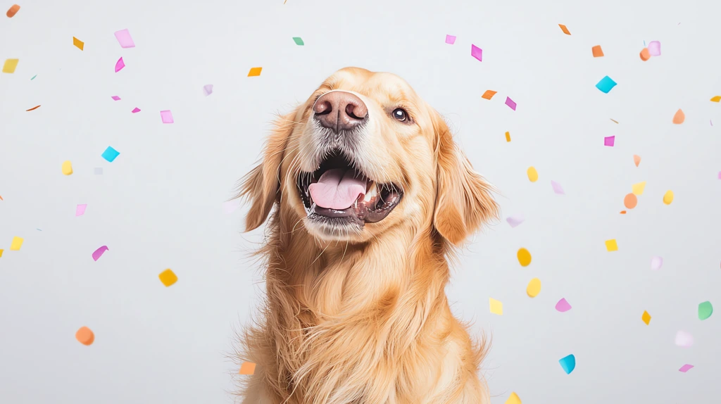 golden retriever in the wind happy desktop wallpaper 4k