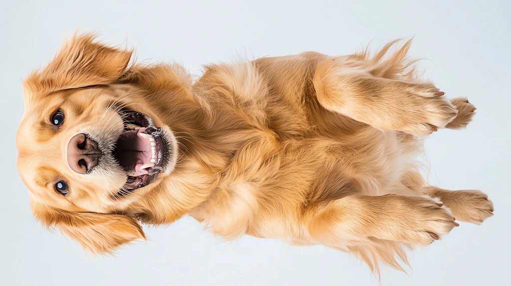 golden retriever in the wind phone wallpaper 4k