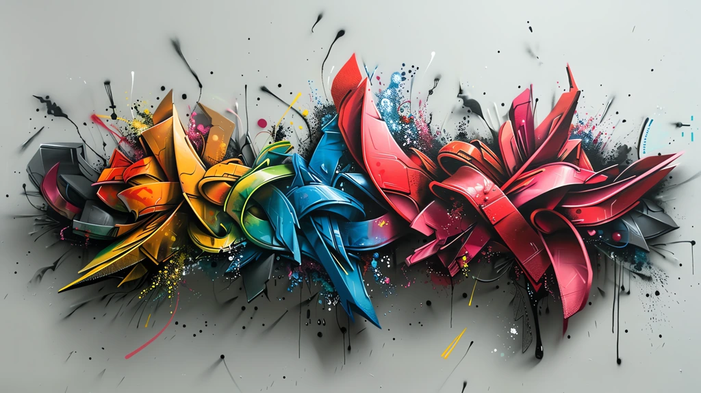 graffiti colourful spray desktop wallpaper 4k