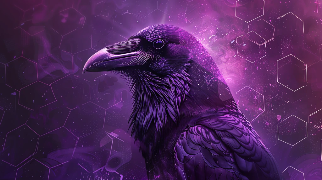 graphic of logo for gaming community raven desktop wallpaper 4k