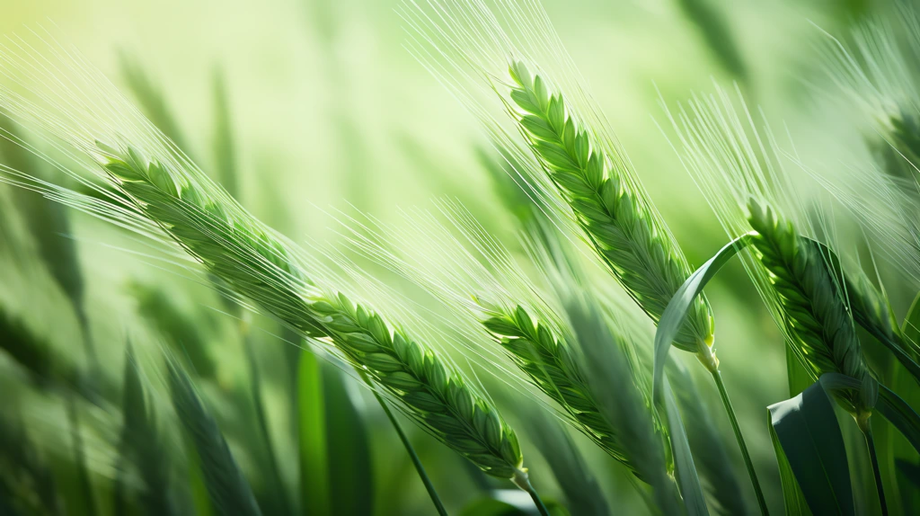green wheat is growing in the sun impressionist colorism desktop wallpaper 4k
