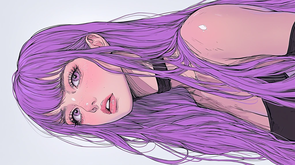 growing the number of mutual friends purple hair color phone wallpaper 4k