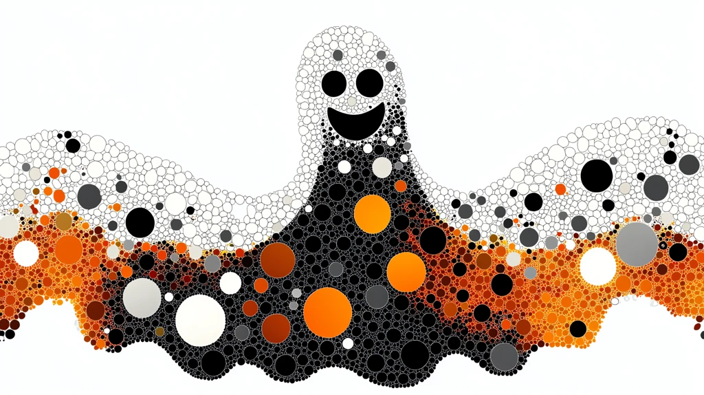 halloween ghost saying boo created using a mosaic shades desktop wallpaper 4k