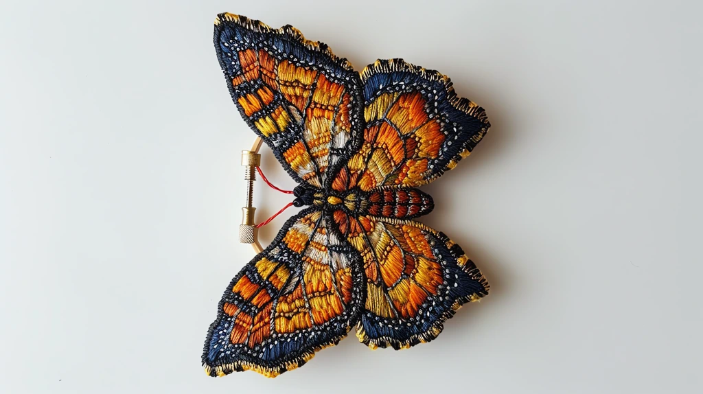handmade irregular butterfly gracefully embroidered phone wallpaper 4k