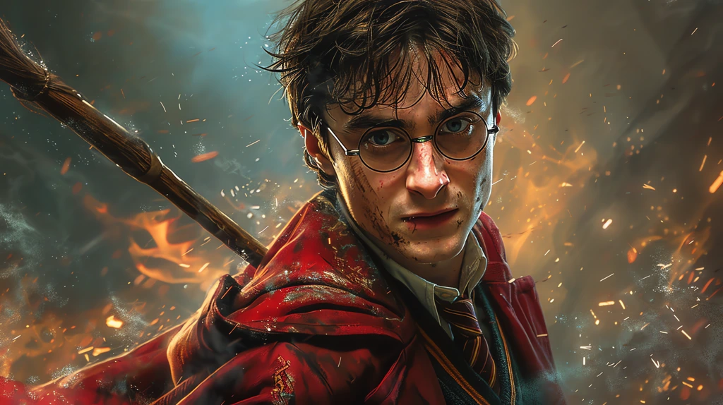 harry potter a broomstick desktop wallpaper 4k