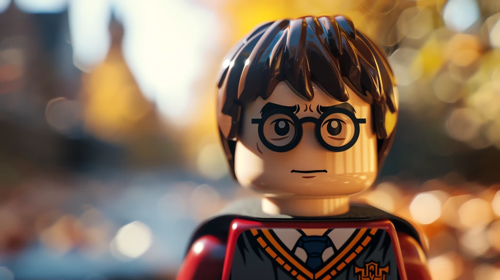 harry potter lego character straight shot desktop wallpaper 4k