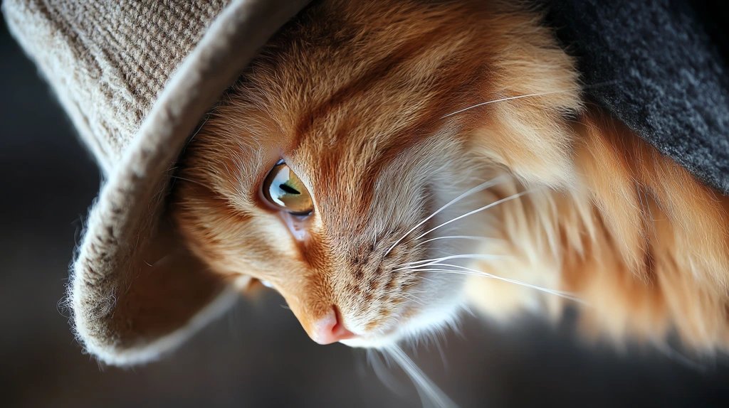 healthy fluffy orange fur on a cat-like curious phone wallpaper 4k