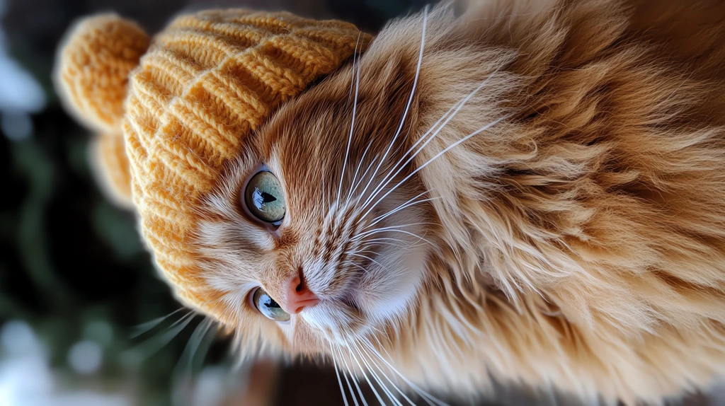 healthy fluffy orange fur on a cat phone wallpaper 4k