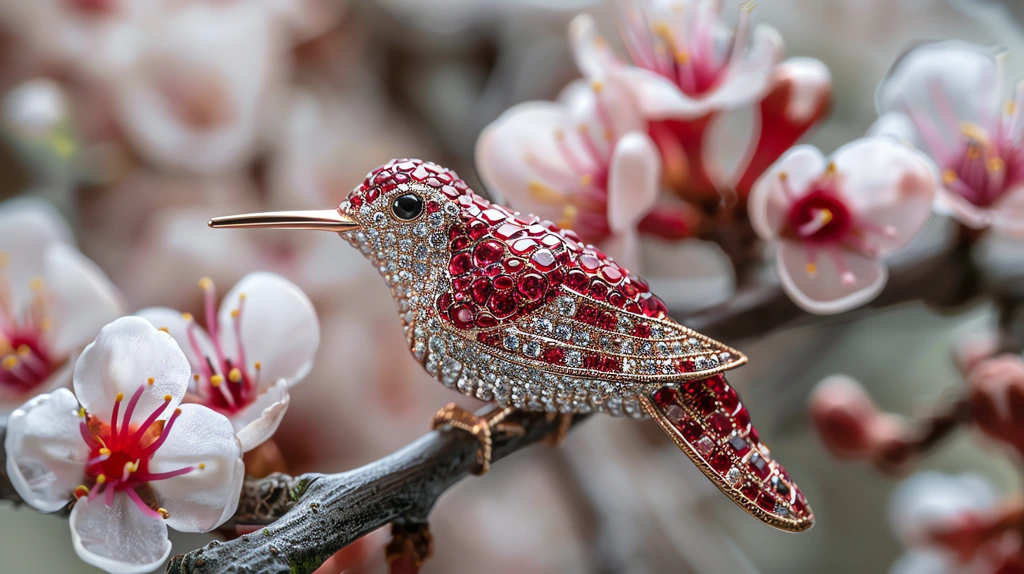 high jewelry brooch bird shape desktop wallpaper 4k