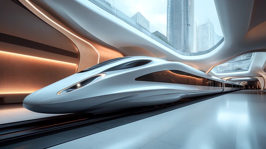 high-speed train airflow version one desktop wallpaper 4k