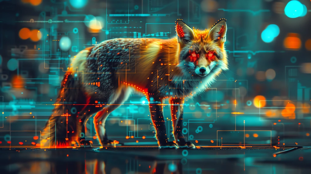 highly digital fox desktop wallpaper 4k