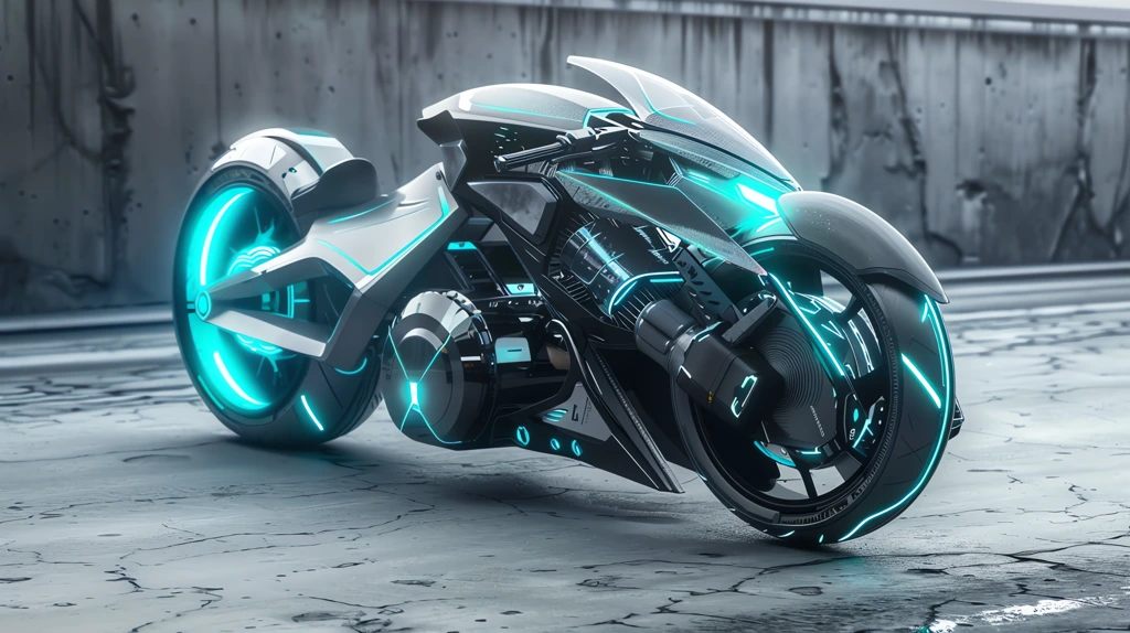 highly futuristic electric hyper scooter or motorcycle concept desktop wallpaper 4k