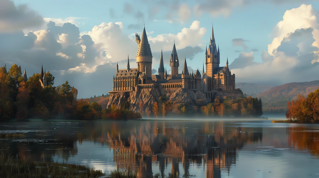 hogwarts pixar style desktop wallpaper 4k