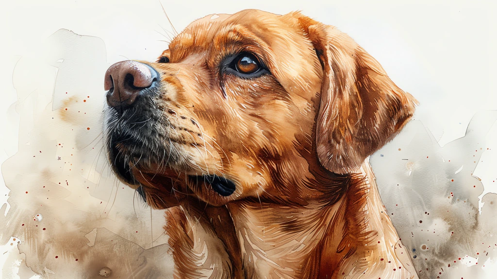 illustration dog portrait desktop wallpaper 4k