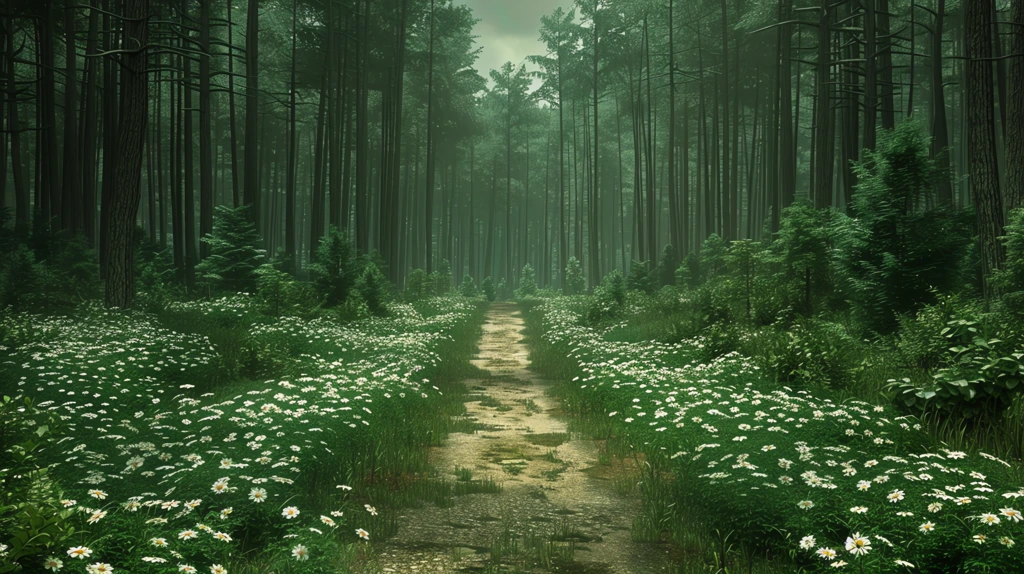 image of a beautiful forest desktop wallpaper 4k