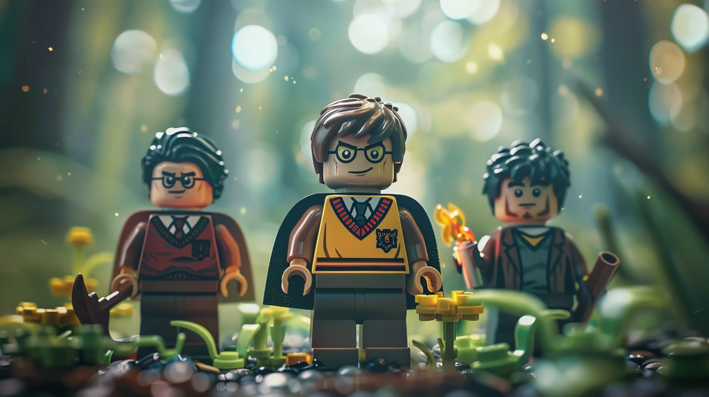 in lego posters from the harry potter series desktop wallpaper 4k