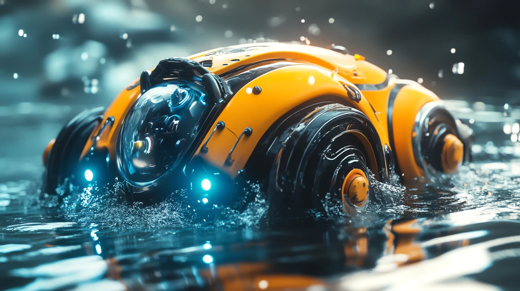 industrial design water cleaning robot sense of speed desktop wallpaper 4k