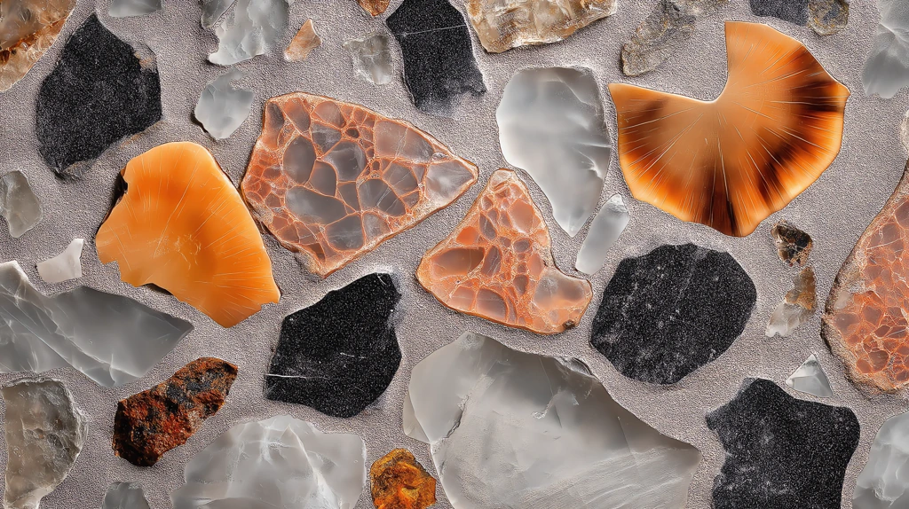 innovative terrazzo in combination of stone desktop wallpaper 4k