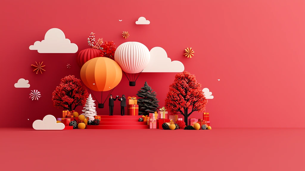 interactive lunar new year design version one desktop wallpaper 4k