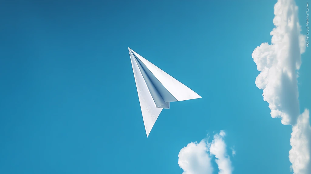 isolated paper airplane phone wallpaper 4k