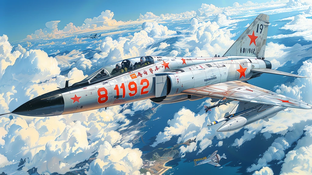 j-8ii fighter jet the blue sky desktop wallpaper 4k