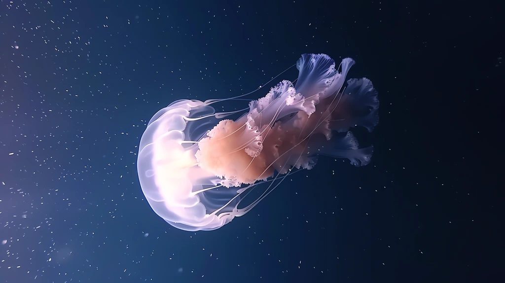 jelly fish under the deep water phone wallpaper 4k