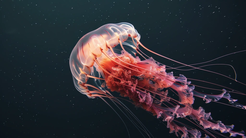 jellyfish into space desktop wallpaper 4k