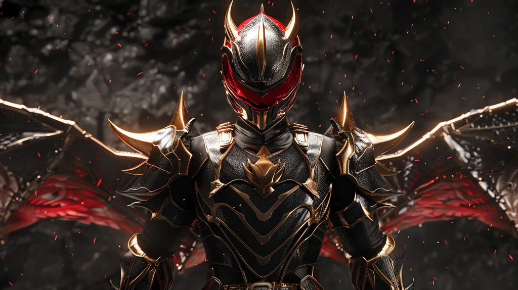 kamen rider suit with metallic dragon scale armor dragon claw hands desktop wallpaper 4k