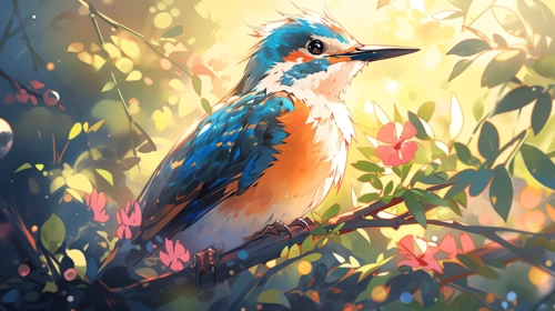 Enchanting Elegance: Kingfisher Animals Desktop Wallpaper in Full HD ...