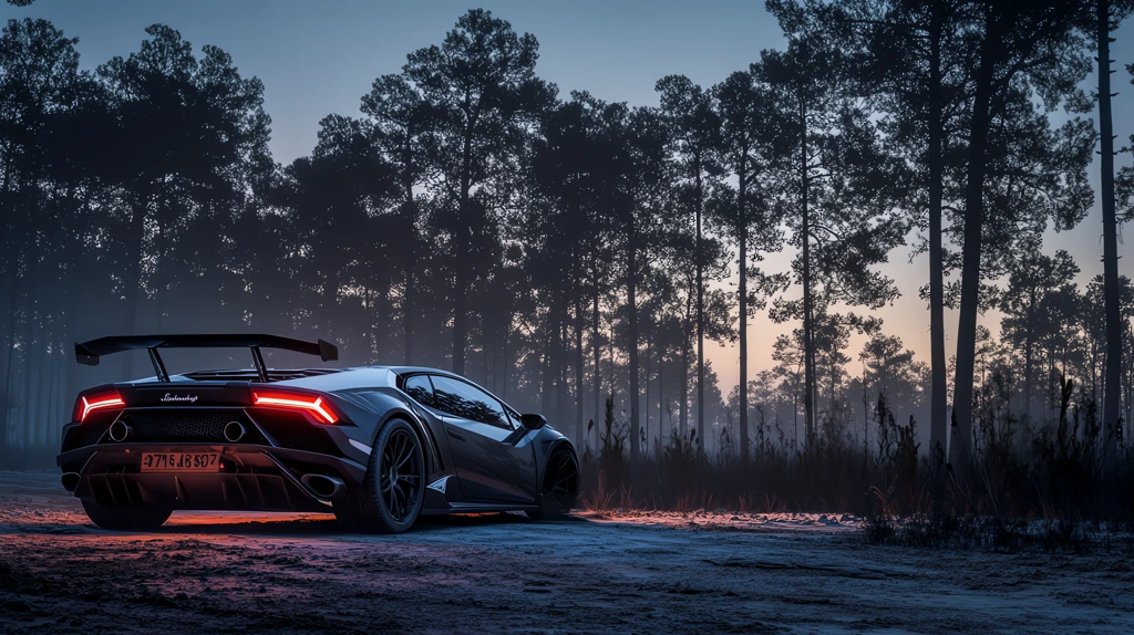 lamborghini huracan sterrato with rollcage parked in the sand desktop wallpaper 4k