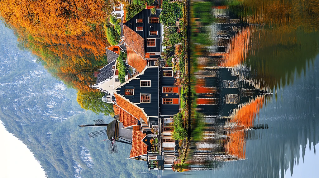 landscapes the netherlands is a colorful phone wallpaper 4k