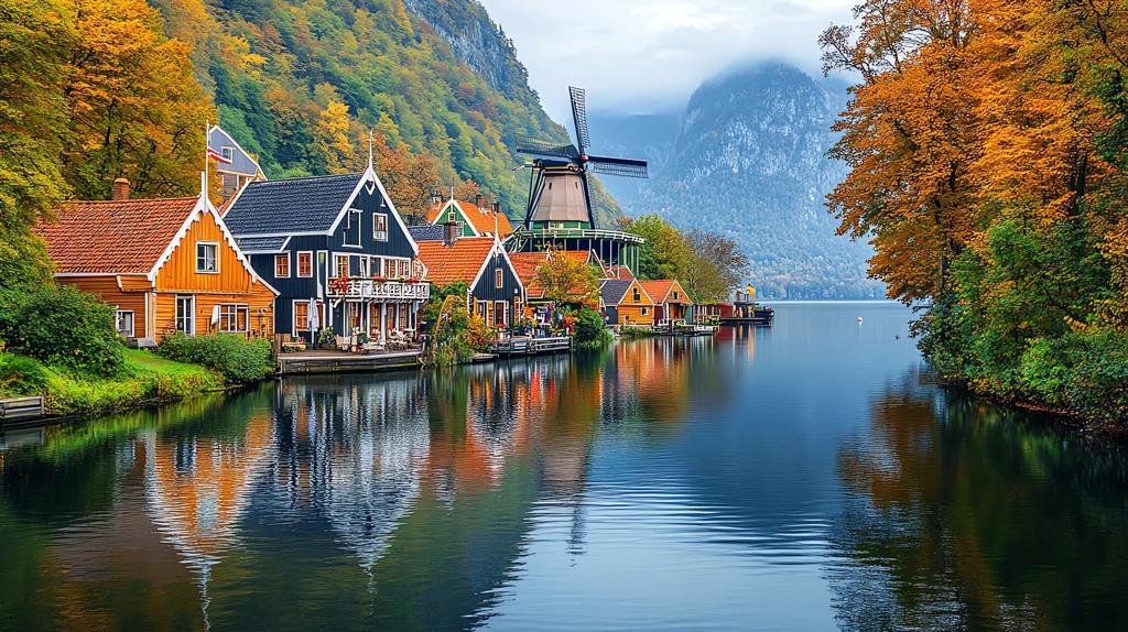 landscapes the netherlands is a colorful well-preserved place desktop wallpaper 4k